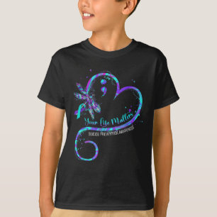 T-shirt Votre vie S Libellule de sensibilisation à la prév