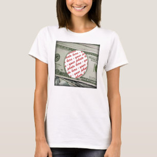 T-shirt Votre visage sur la facture de 100 $ ! Ajouter une