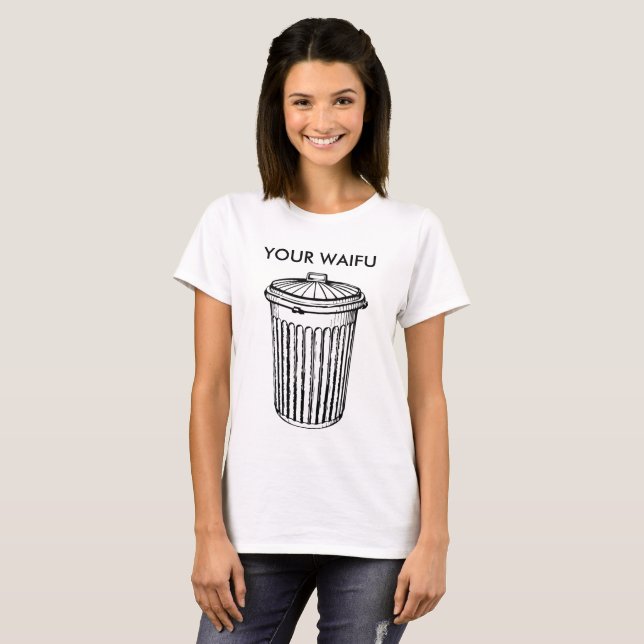 T-shirt Votre Waifu est des déchets (Devant entier)