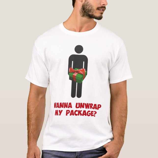 T-shirt Voulez dérouler mon paquet ? (Devant)