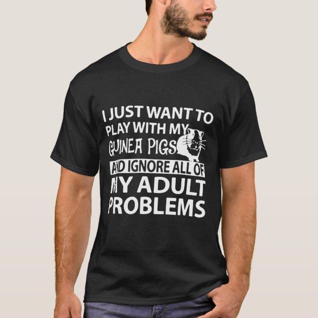 T-shirt Voulez juste jouer avec des cobayes (Devant)