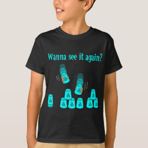 T-shirt Voulez le revoir ? bleu de lt