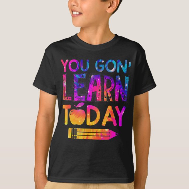T-shirt Vous Allez Apprendre Aujourd'Hui Professeur Amusan (Devant)