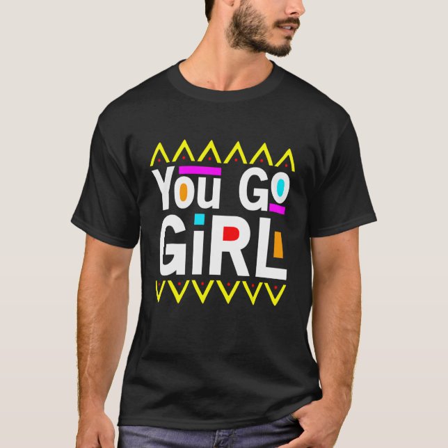 T-shirt Vous Allez Fille Slogan Desing (Devant)