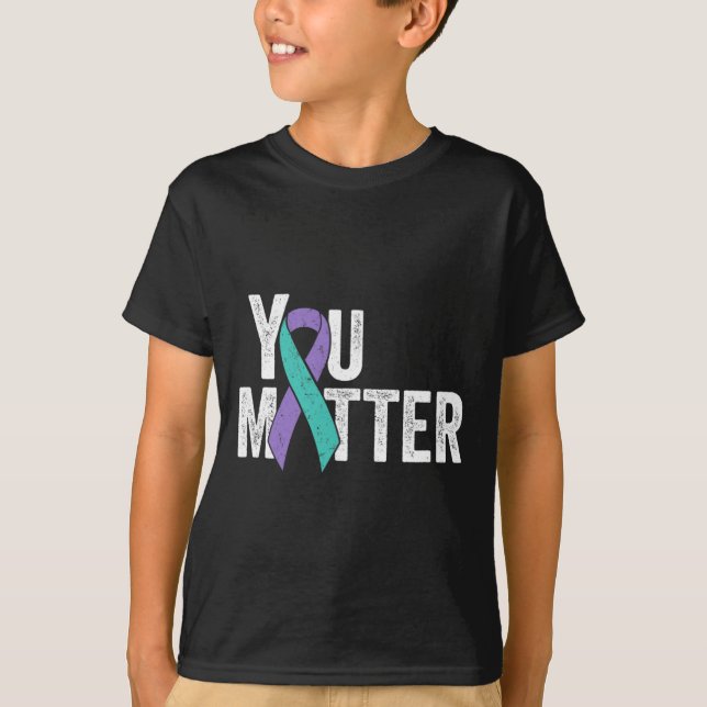 T-shirt Vous avez de l'importance - Prévention du suicide  (Devant)