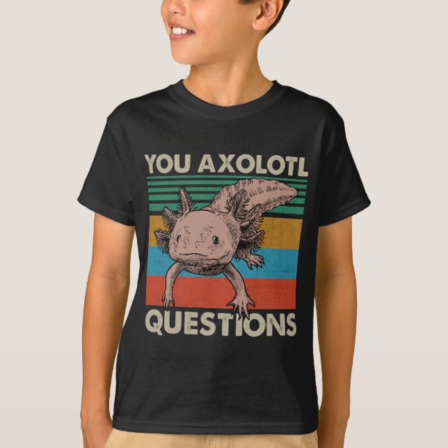 T-shirt Vous avez des questions axolotales (Devant)