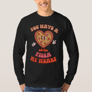 T-shirt Vous Avez Une Part De Mon Cœur Pizza Saint-Valenti