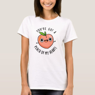 T-shirt Vous avez une pêche de mon coeur amusant jeu de fr