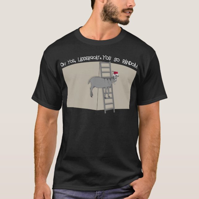 T-shirt Vous, Chèvre d'échelle, Vous êtes si Random Santa  (Devant)