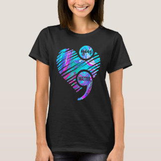 T-shirt Vous Comptez Prévention du Suicide Sens Point-virg