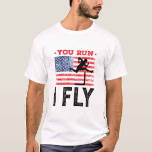 T-shirt Vous courez, je roule sur les pistes et les obstac