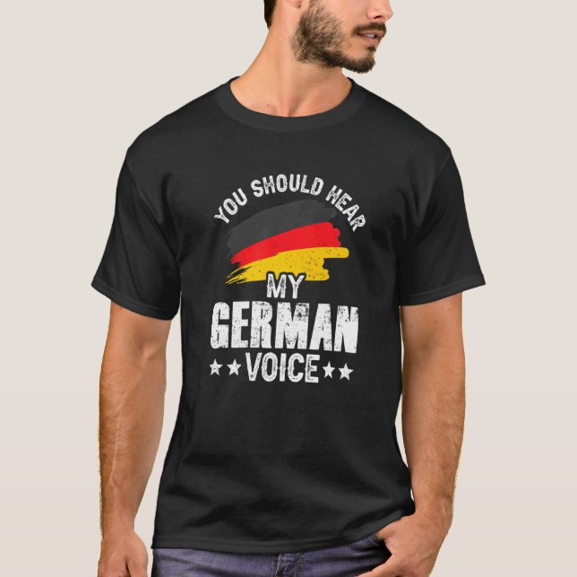 T-shirt Vous Devriez Entendre Mon Enseignant De Voix Allem (Devant)