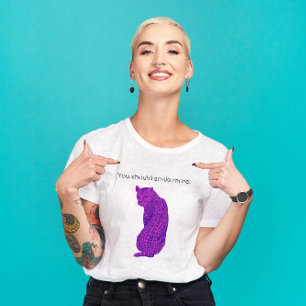 T-shirt Vous devriez sourire plus féministe Hot Pink Leopa