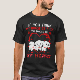 T-shirt Vous Devriez Voir Mon Cœur Amoureux de Chien Bicho