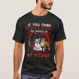 T-shirt Vous Devriez Voir Mon Coeur Staffordshire Bull Ter