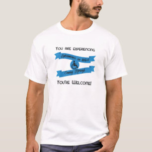 T-shirt "Vous éprouvez Awesomeness pièce en t sur roues"