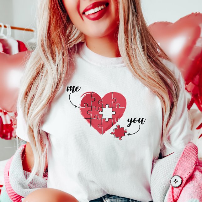 T-shirt Vous et moi Puzzle du coeur (Créateur téléchargé)