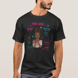 T-shirt Vous Êtes Belle Victorieuse Assez Forte Extraordin