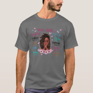 T-shirt Vous Êtes Belle Victorieuse Assez Forte Florale