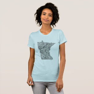 T-shirt Vous êtes bienvenus, amour Minnesota