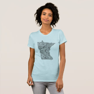 T-shirt Vous êtes bienvenus, amour Minnesota