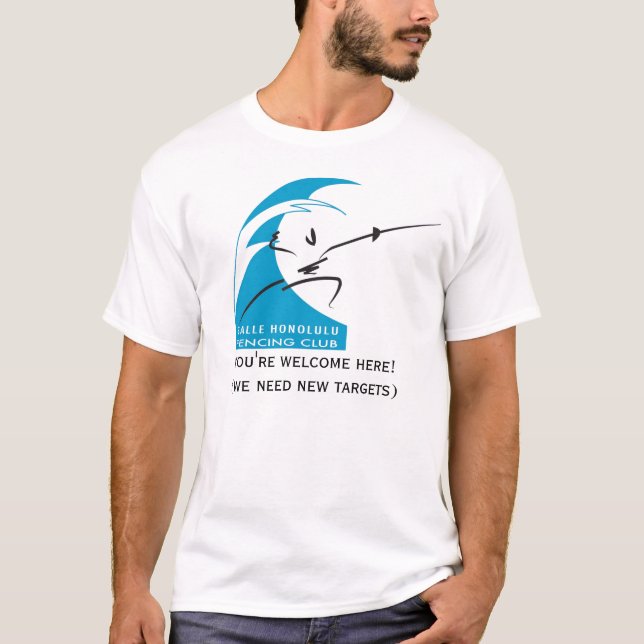 T-shirt vous êtes bienvenus ici ! (nous avons besoin de (Devant)