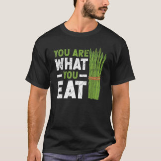 T-shirt Vous Êtes Ce Que Vous Mangez Asparagus Vegetaria