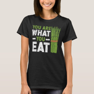 T-shirt Vous Êtes Ce Que Vous Mangez Asparagus Vegetaria