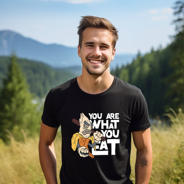 T-shirt "Vous êtes ce que vous mangez" Dessin Cité (Créateur téléchargé)