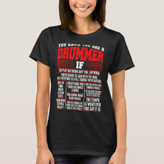 T-shirt Vous Êtes Drummer Si Vous Jouez Air Drum Musi