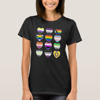 T-shirt Vous Êtes En Sécurité Avec Moi, Coeur Arc-En-Ciel