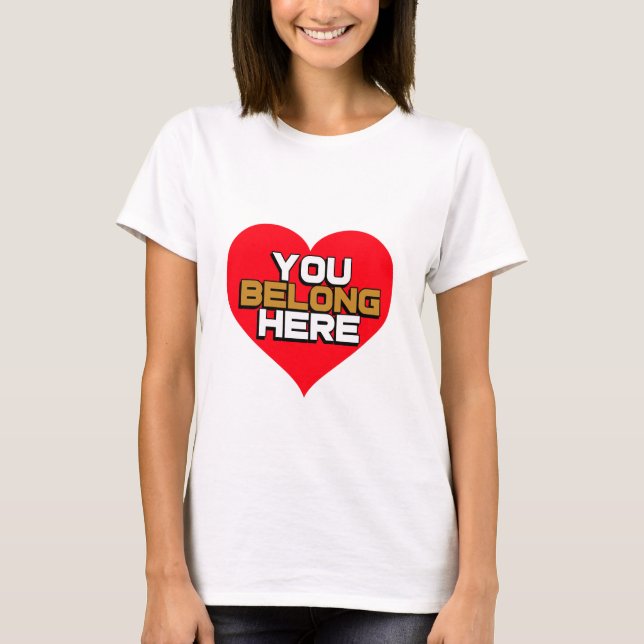 T-shirt Vous êtes ici (Devant)
