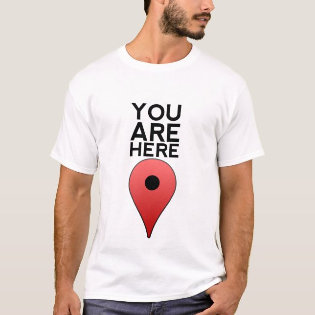 T-shirt Vous êtes ici (Devant)