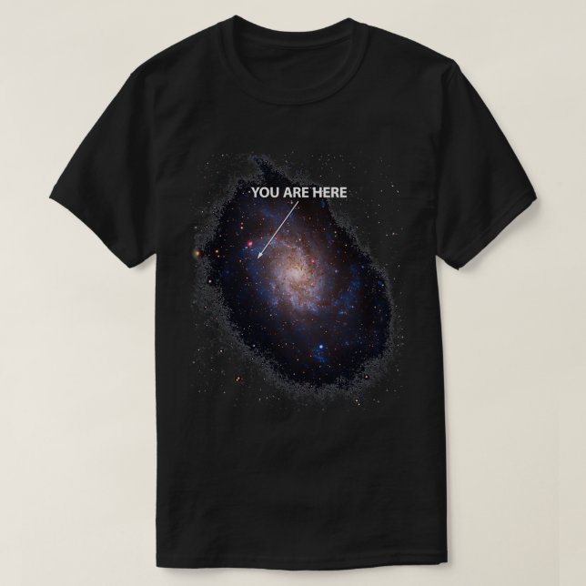T-shirt Vous Êtes Ici Universe Galaxy (Design devant)