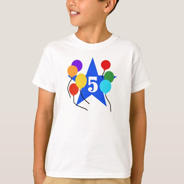 T-shirt Vous êtes le 5ème anniversaire d'étoile (Devant)