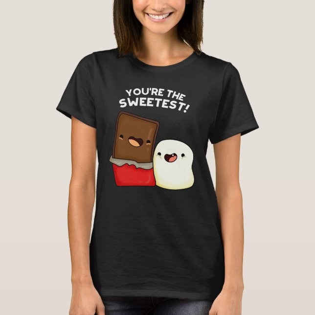 T-shirt Vous êtes le plus mignon jeu de snacks Dark BG (Devant)