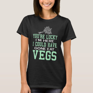 T-shirt Vous êtes Lucky Vegan Végétarien Sain