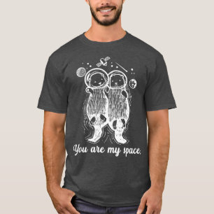 T-shirt Vous Êtes Ma Relation Spatiale Mignonnes Otters As