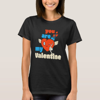 T-shirt Vous Êtes Ma Valentine Cupide Flèche Coeur Heureux