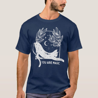T-shirt Vous Êtes Magique, Chat Sorcière Esthétique 