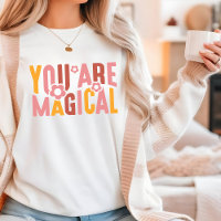 Vous Êtes Magique Retro Super Typographie Fleur