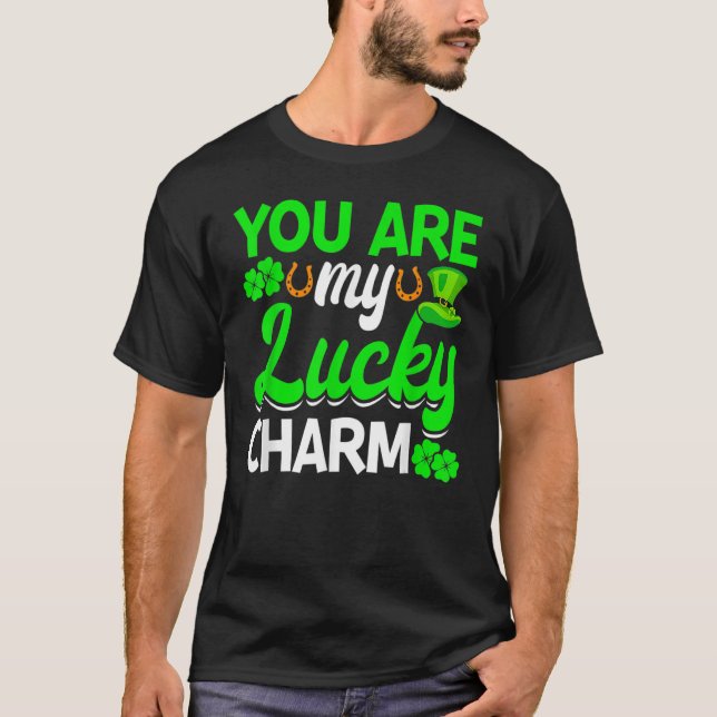 T-shirt Vous êtes Mon Chic Charmant Shamrock St Patrick's  (Devant)