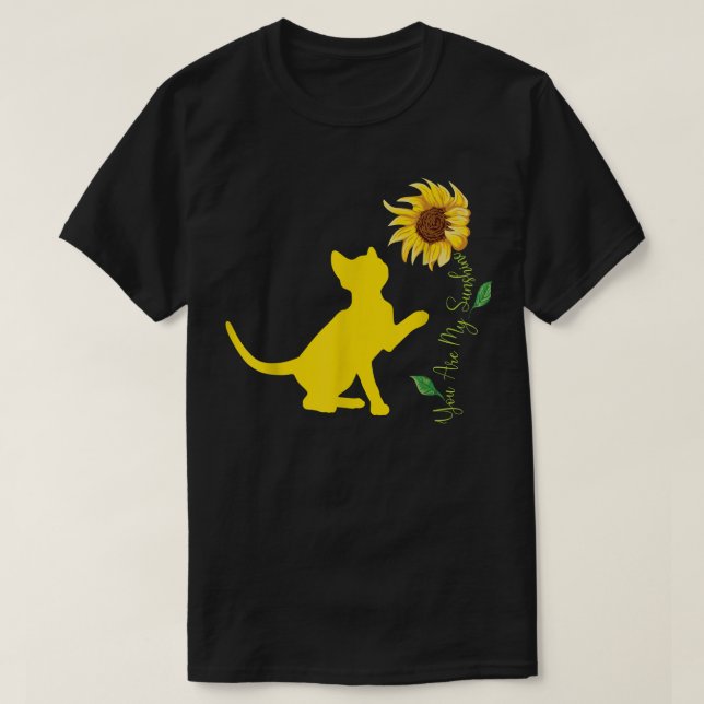 T-shirt Vous Êtes Mon Sunshine Sunflower Cuisine Chats Lov (Design devant)