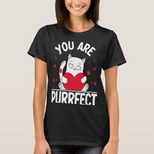 T-shirt Vous êtes parfait Valentine's Day Kitty Cat