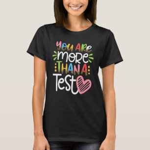 T-shirt Vous Êtes Plus Qu'Un Test Score Test Day Leopard