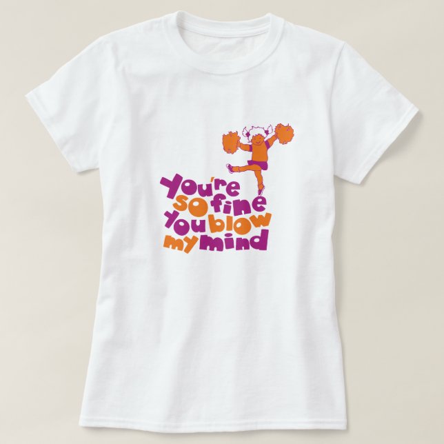 T-shirt Vous êtes si fin vous soufflez mon rétro graphique (Design devant)