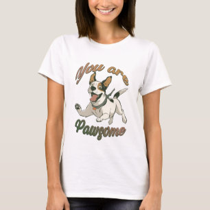 T-shirt Vous êtes un chien drôle et rusé