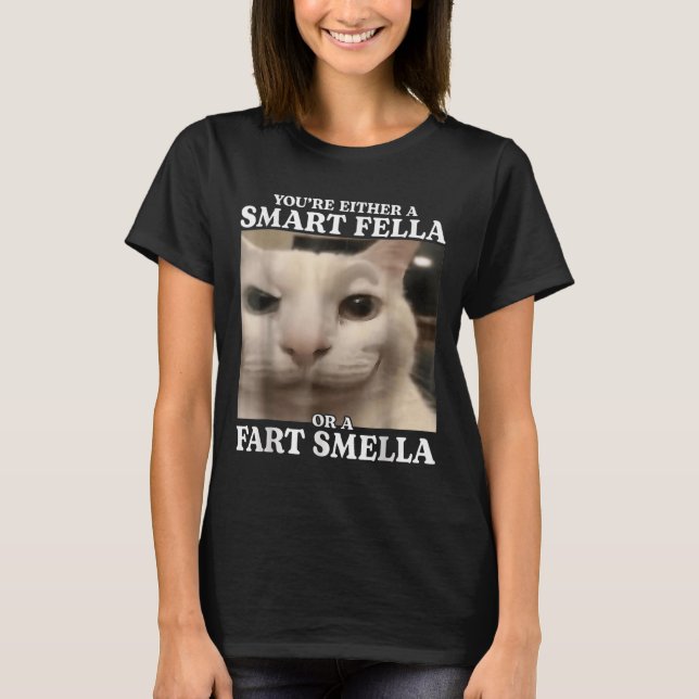 T-shirt Vous êtes un Fella intelligent ou un Fart Smella C (Devant)