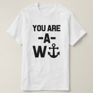 T-shirt Vous êtes une chemise drôle de branleur