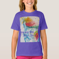Vous Êtes Une Unicorne Unique ! Aquarelle arc-en-c